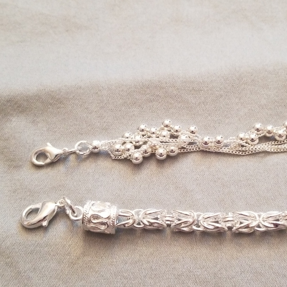 Silver Bracelets - two total